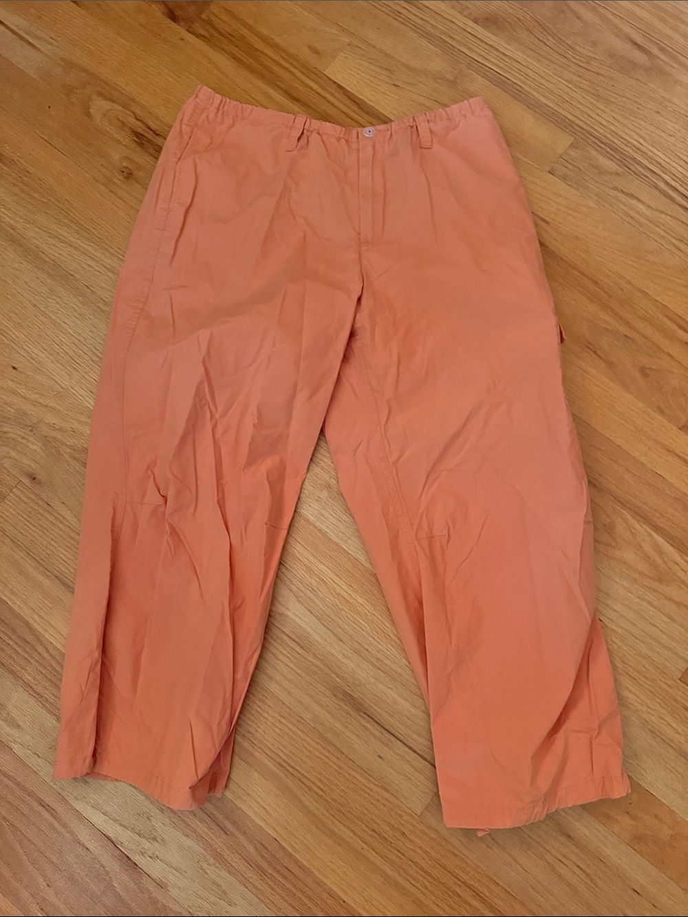 Women’s Lightweight Orange Casual Pants (Capri)